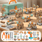 Educatief BuildMaster Gereedschapsset voor Kinderen met 100+ Onderdelen en Creatieve Bouwmogelijkheden