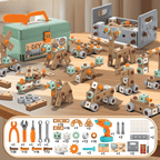 Educatief BuildMaster Gereedschapsset voor Kinderen met 100+ Onderdelen en Creatieve Bouwmogelijkheden
