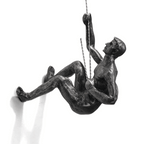 Klimmer Wandsculptuur met Handgemaakte Vorm en Sterke Uitstraling