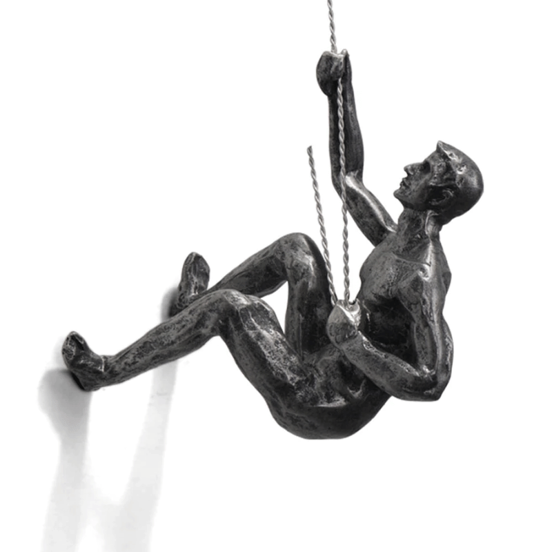 Klimmer Wandsculptuur met Handgemaakte Vorm en Sterke Uitstraling