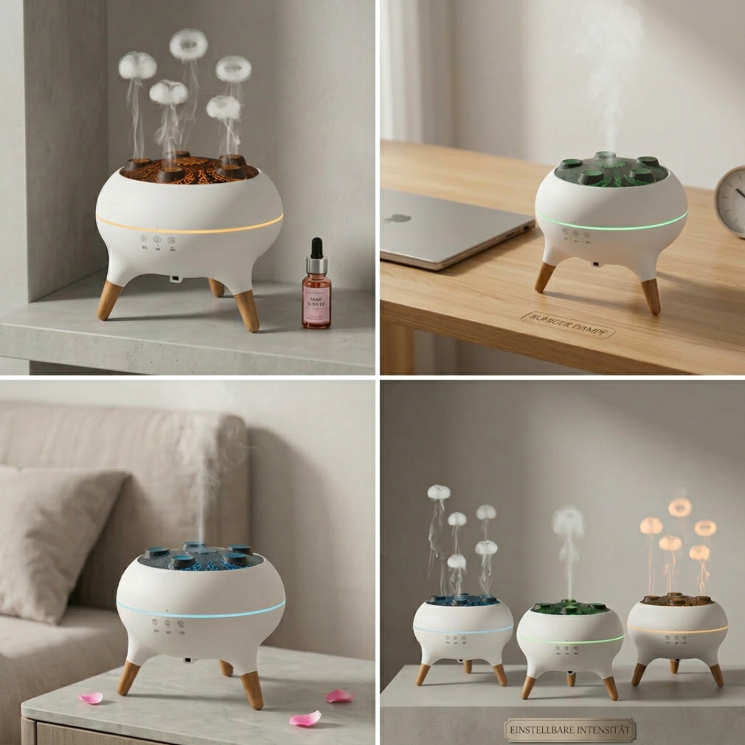 Aroma Diffuser Met Kwallen Effect En Sfeerverlichting Voor Ontspanning