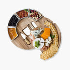 Acaciahouten Kaasplankset met Messen en Schaaltjes voor Serveren