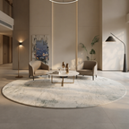 Rond Vloerkleed met Zachte Pluche Structuur en Comfortabele Dikke Textuur