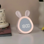 Digitale Kinderwekker met Konijnenoren en Nachtlamp voor Slaapkamer