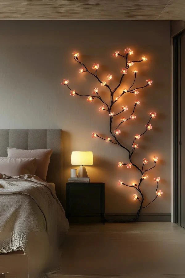 LED‑Decoratietak met Bloesemdesign voor Sfeervolle Wandaccenten