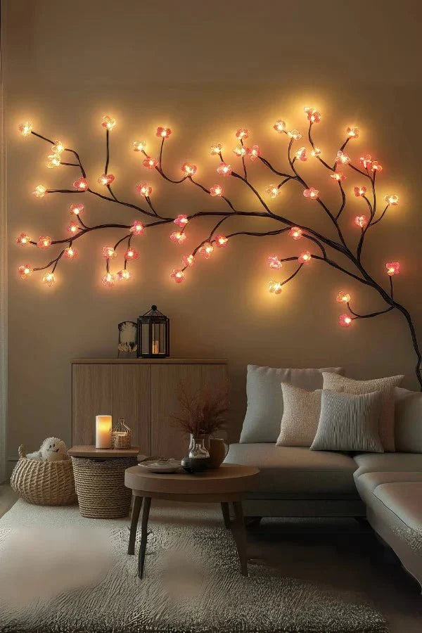 LED‑Decoratietak met Bloesemdesign voor Sfeervolle Wandaccenten