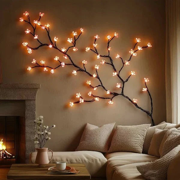 LED‑Decoratietak met Bloesemdesign voor Sfeervolle Wandaccenten