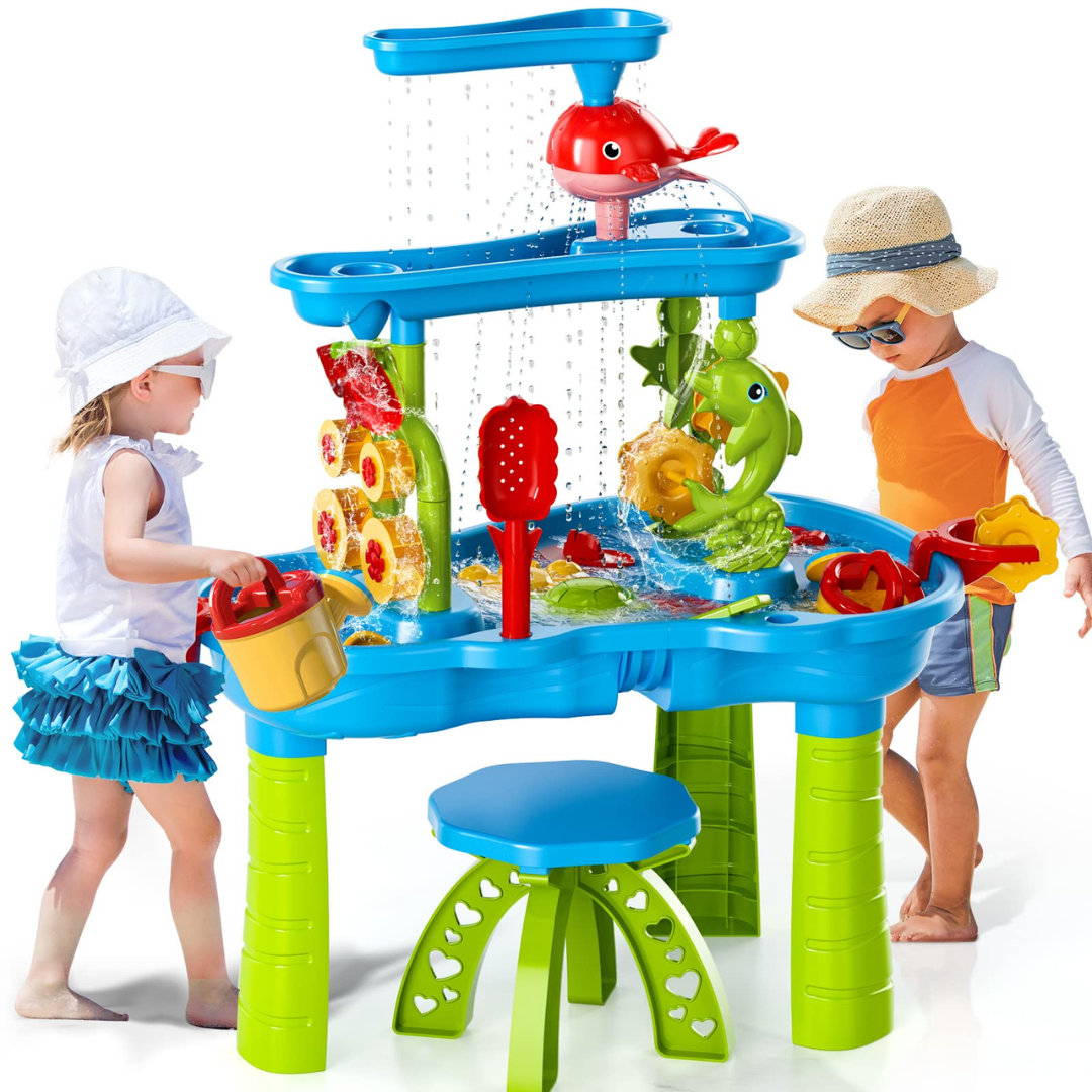 3‑Laags Speeltafel voor Zand en Water met Meerdere Speelniveaus