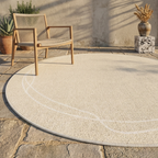 Rond Vloerkleed met Zachte Structuur en Comfortabele Moderne Sfeerverlichting