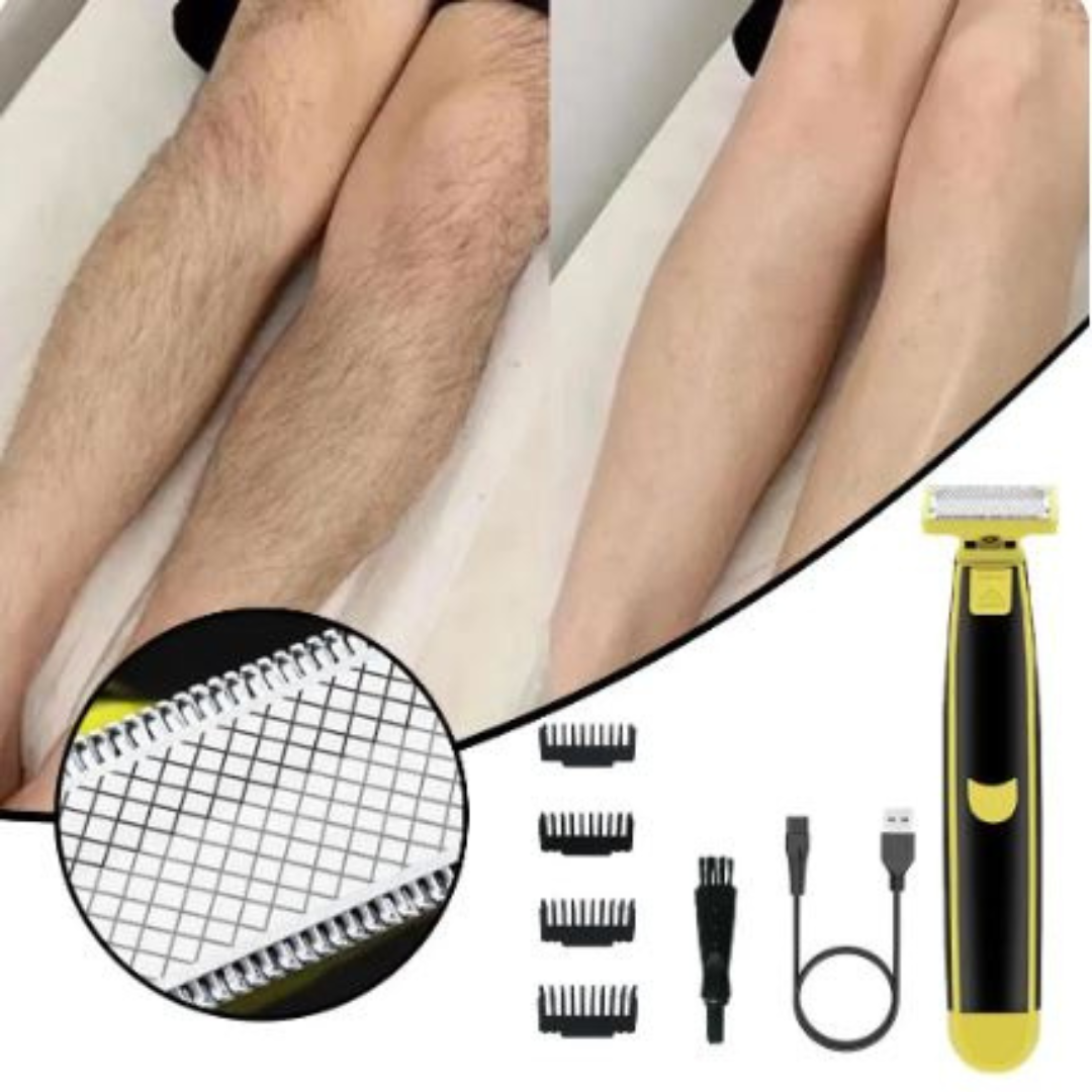 Elektrische Bodytrimmer met USB-C Opladen voor Gezicht Lichaam en Intieme Zones