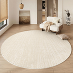 Rond Vloerkleed met Zachte Structuur en Comfortabele Moderne Sfeerverlichting