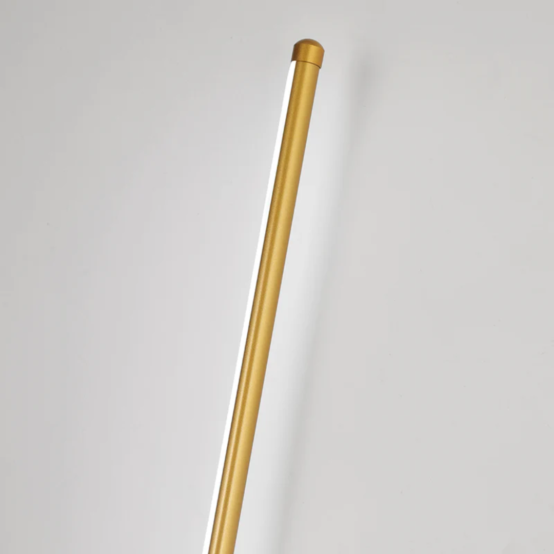 LED-Wandlamp met Slanke Lichtbalk en Geometrische Wandplaat