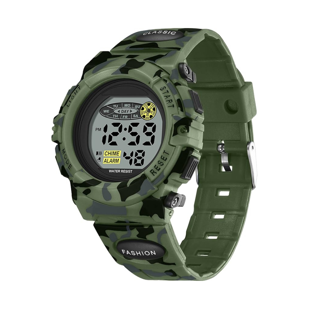 Digitaal Kinderhorloge met Waterbestendig Ontwerp en Stopwatch voor Dagelijks Gebruik