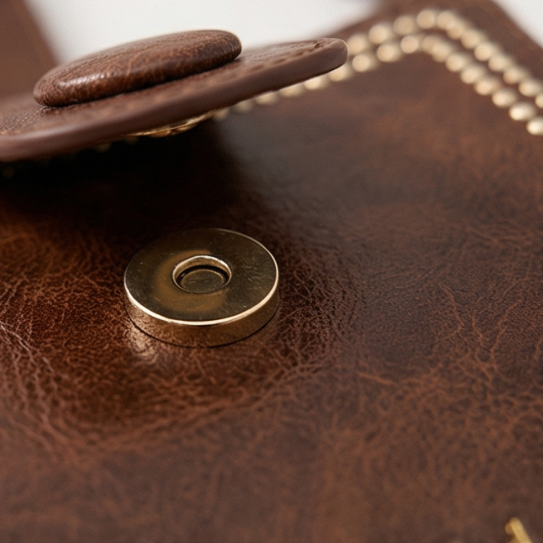 Vintage Crossbody Tas Met Geweven Schouderband En Slimme Opbergvakken