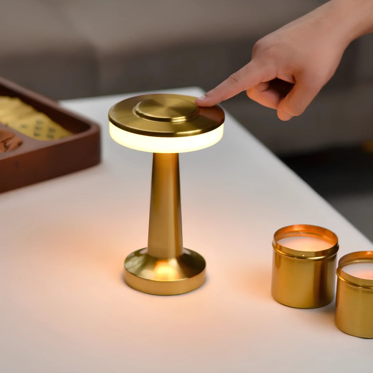 Retro Tafellamp Met Dimbare LED Verlichting Voor Sfeervolle En Flexibele Verlichting