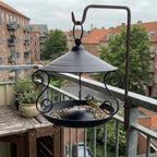 Metalen Vogelfeeder met Hanghaak en Beschermend Dak