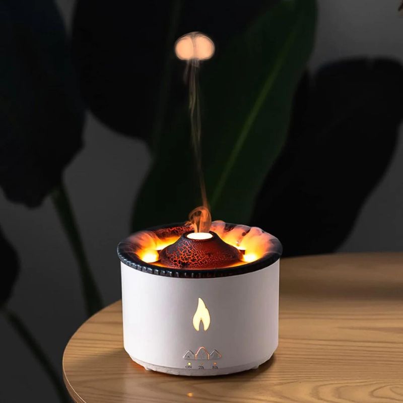 USB-aromadiffuser met vulkaaneffect en LED-verlichting