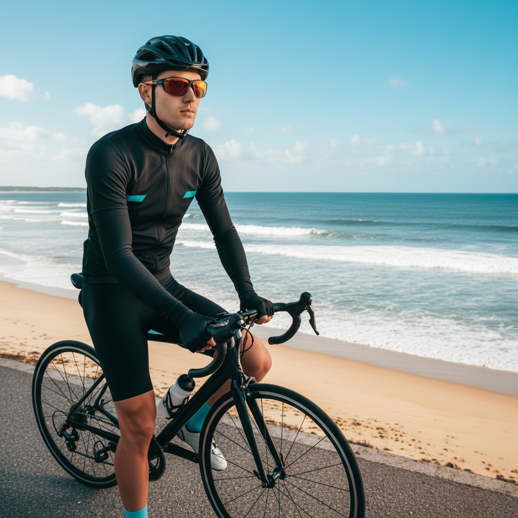 Sportieve Zonnebril met Gepolariseerde Glazen en UV400 Bescherming voor Outdoor Avonturen