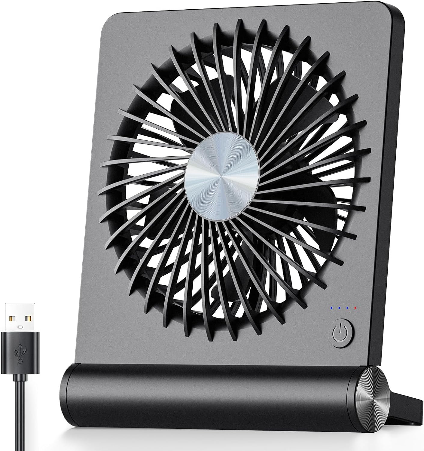 Compacte USB Tafelventilator met 3 Snelheden voor Bureau en Thuis