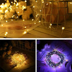 LED-Lichtsnoer met Flexibele Koperdraad voor Kerstboom en Decoratie