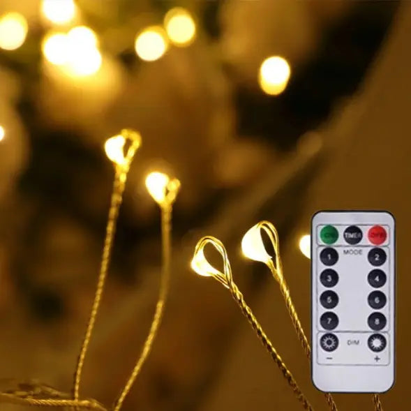 LED-Lichtsnoer met Flexibele Koperdraad voor Kerstboom en Decoratie