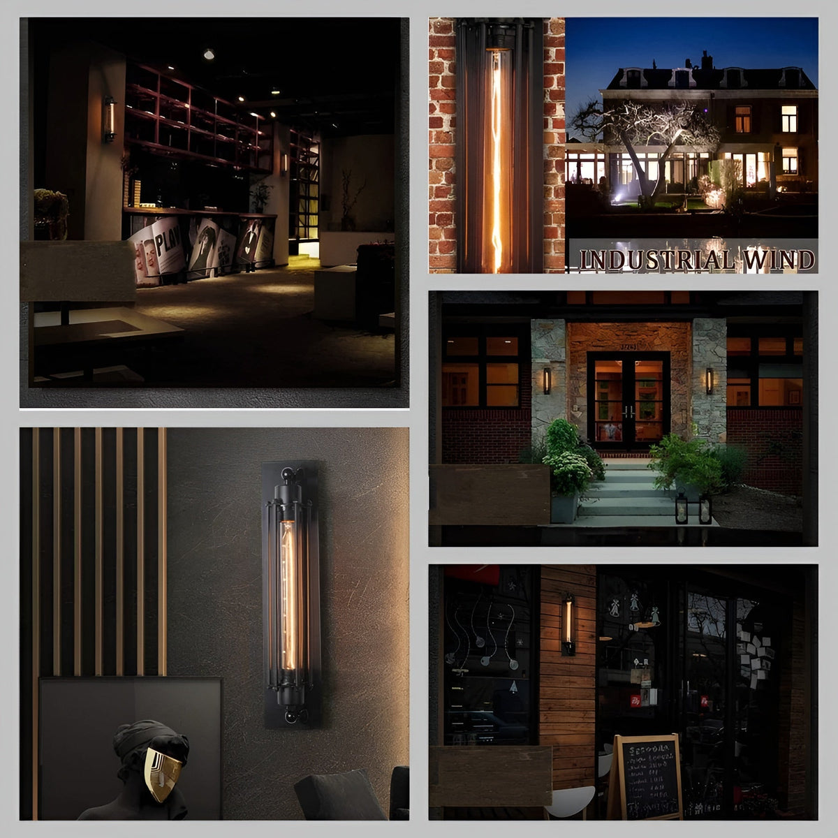 Vintage Wandlamp Met Warm LED Licht