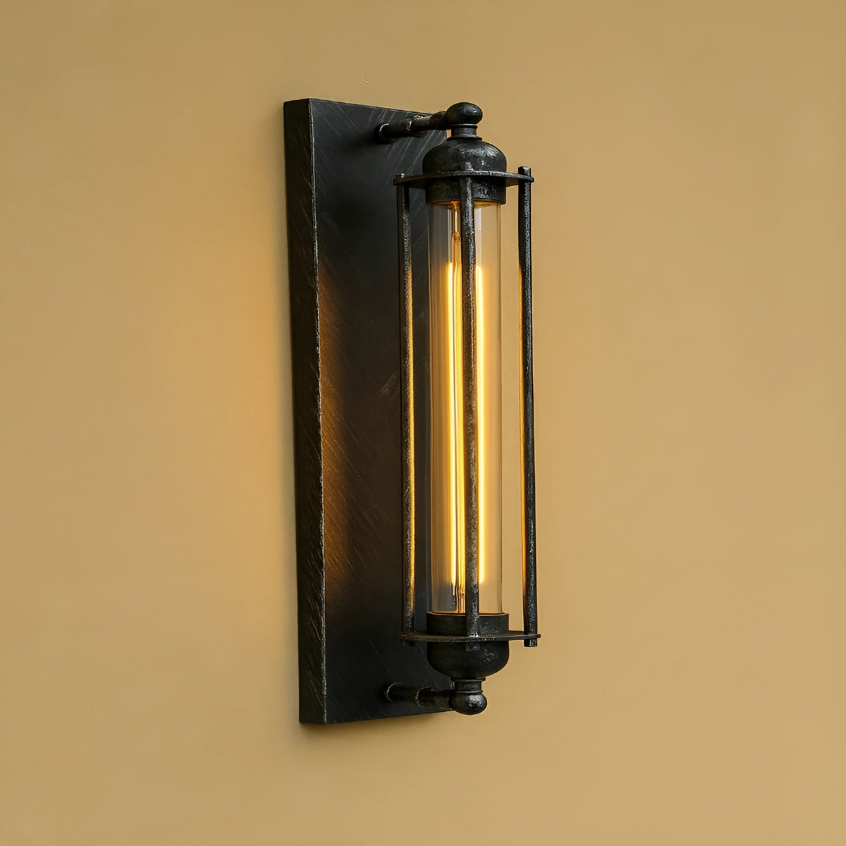 Vintage Wandlamp Met Warm LED Licht