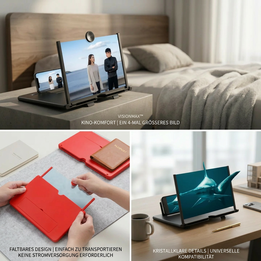 Smartphone Schermvergroter Met 4x Vergroting Voor Comfortabel Kijken