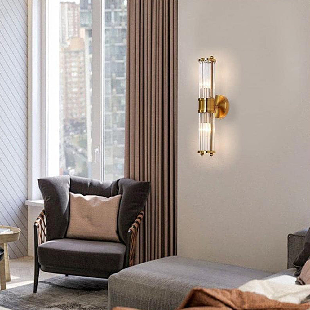 Klassieke Wandlamp met Luxe Gouden Afwerking voor Badkamer en Interieur