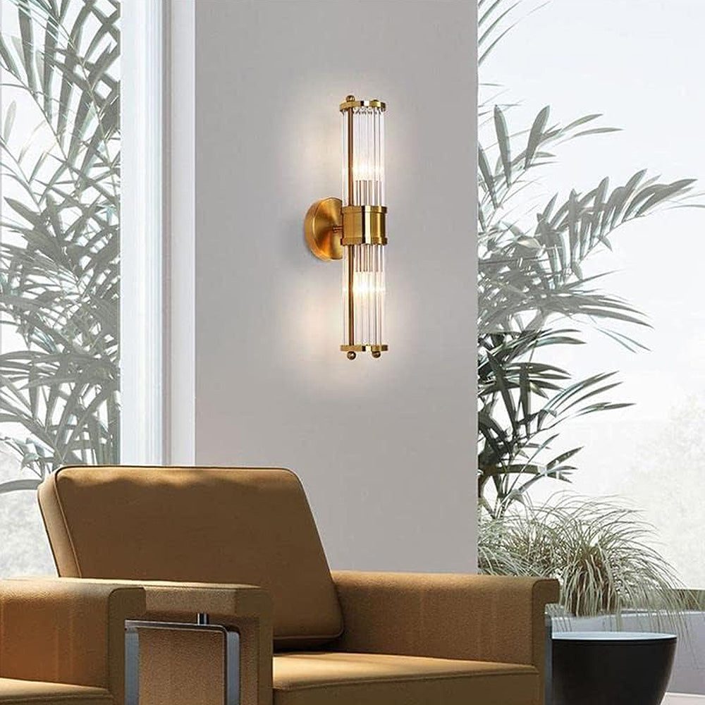 Klassieke Wandlamp met Luxe Gouden Afwerking voor Badkamer en Interieur