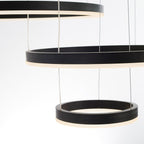Ringhanglamp met LED‑Lichtverdeling en Verstelbare Ophanging