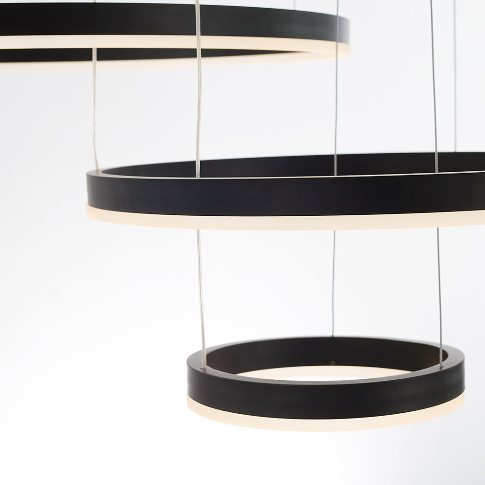Ringhanglamp met LED‑Lichtverdeling en Verstelbare Ophanging