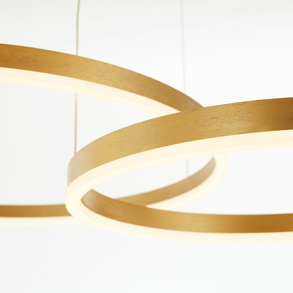 Ringhanglamp met LED‑Lichtverdeling en Verstelbare Ophanging