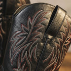 Mannen Western Boots Met Vierkante Neus En Hoge Schacht