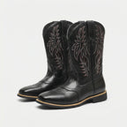 Mannen Western Boots Met Vierkante Neus En Hoge Schacht