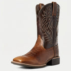 Mannen Western Boots Met Vierkante Neus En Hoge Schacht