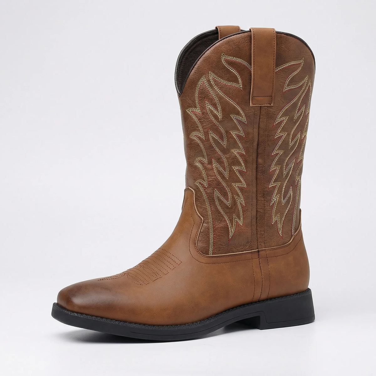 Mannen Western Boots Met Vierkante Neus En Hoge Schacht