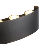Wandlamp met gebogen rechthoekige behuizing ontwerp