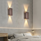 Wandlamp met rechthoekige behuizing ontwerp