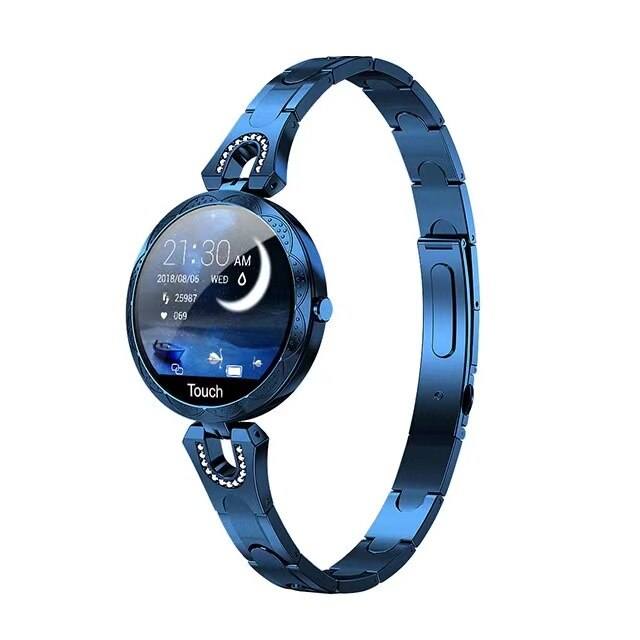 Waterdichte Dames‑Smartwatch met Gezondheidsfuncties en Lange Batterijduur
