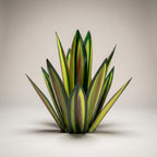 Metalen Agave‑Ornament met Solar Verlichting voor Sfeervolle Buitenaccenten