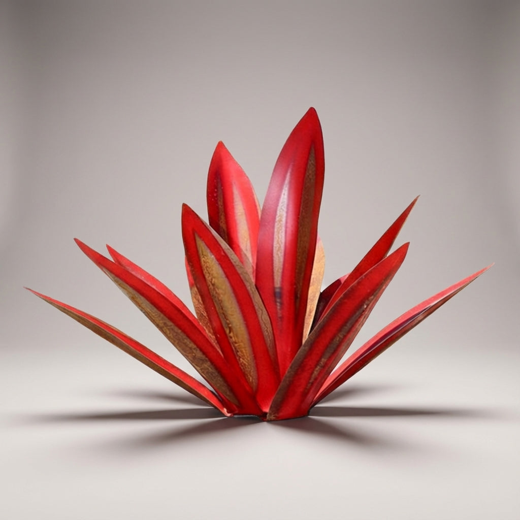 Metalen Agave‑Ornament met Solar Verlichting voor Sfeervolle Buitenaccenten