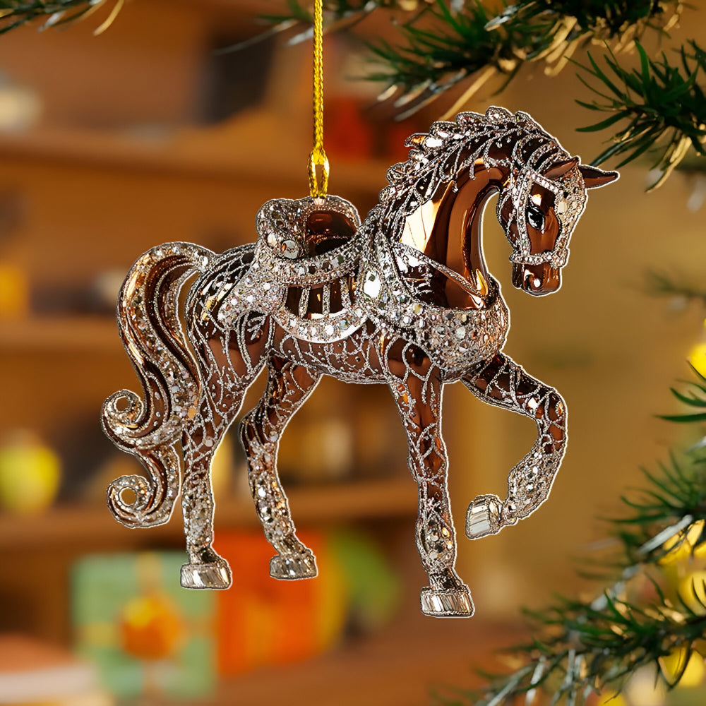 Boomornament met Diermotief en Transparante Kunststof voor Feestelijke Decoratie