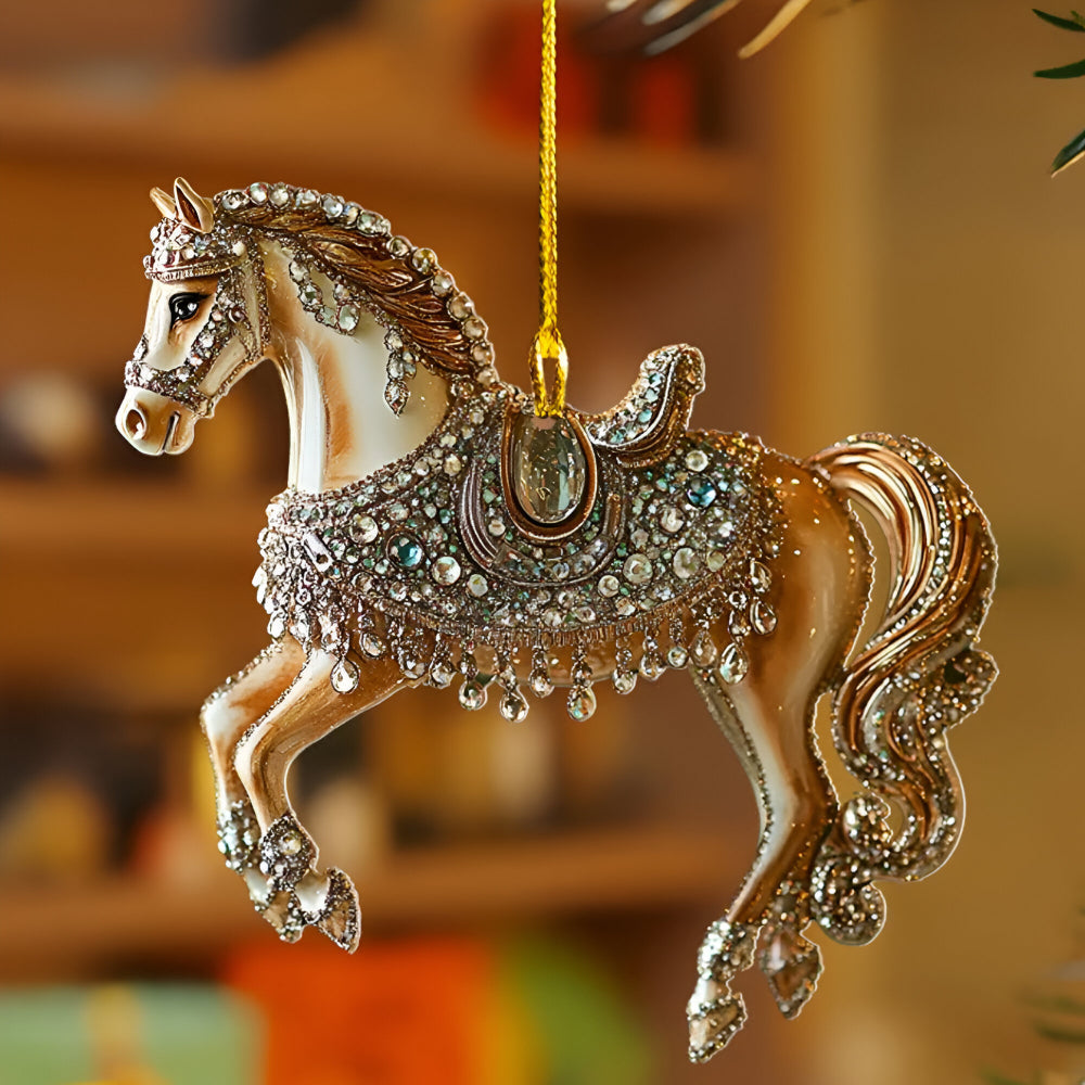 Boomornament met Diermotief en Transparante Kunststof voor Feestelijke Decoratie