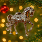 Boomornament met Diermotief en Transparante Kunststof voor Feestelijke Decoratie