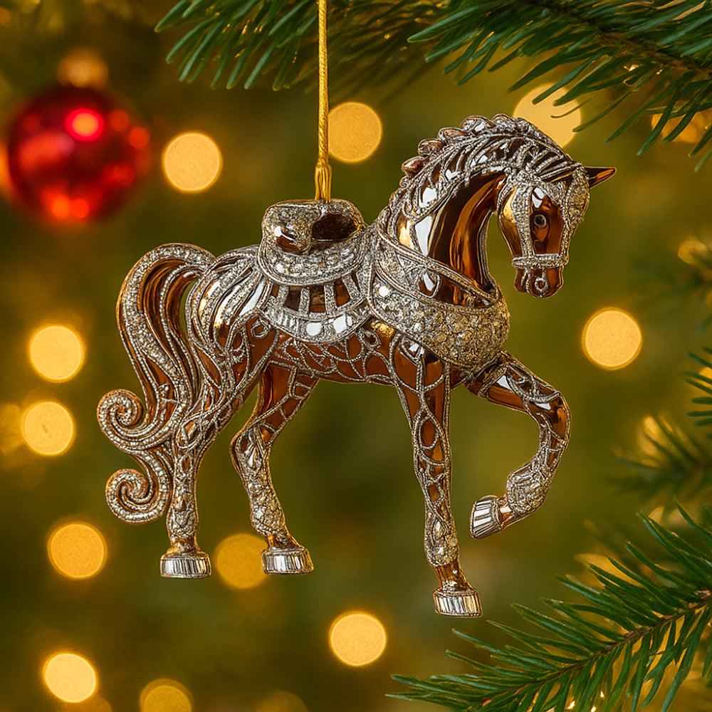 Boomornament met Diermotief en Transparante Kunststof voor Feestelijke Decoratie