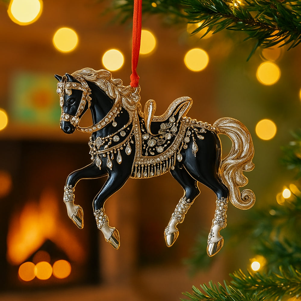 Boomornament met Diermotief en Transparante Kunststof voor Feestelijke Decoratie