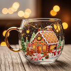 Kerstglas met Winterdecor en Sfeervolle Tafelaankleding