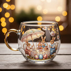 Kerstglas met Winterdecor en Sfeervolle Tafelaankleding