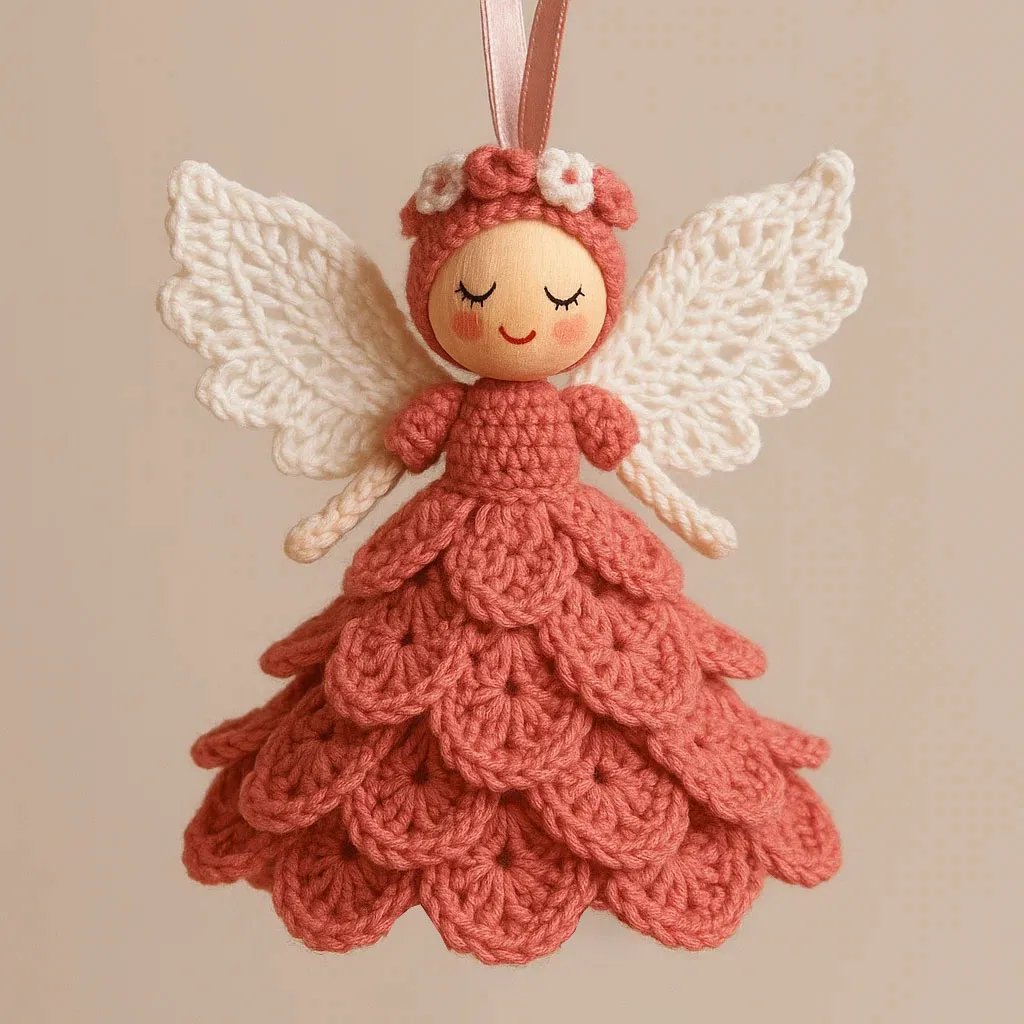 Haakset voor Kerstengel Hanger met Creatieve Handgemaakte Decoratie